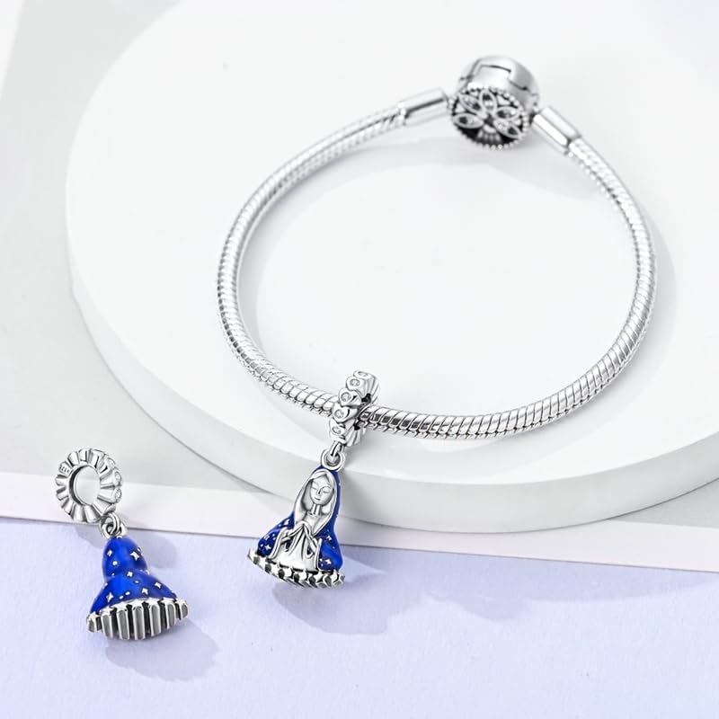 MULA 925 Sterling Silver Charms for Bracelets and Necklaces Family Letters Dangle Pendants Airplane Travel Beads Family Tree Jewelry Charms for Women - Image 1